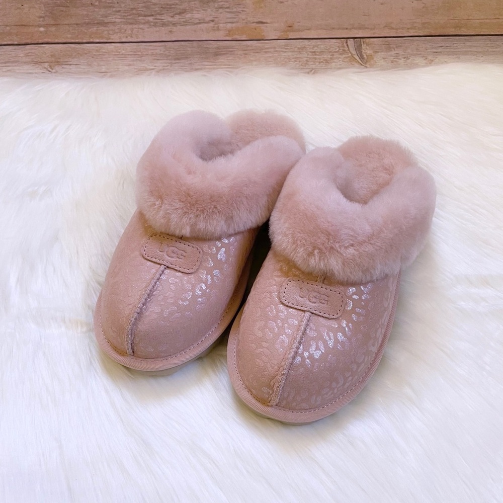 UGG Coquette Snow Leopard Quartz Slippers - Picture 3 of 6